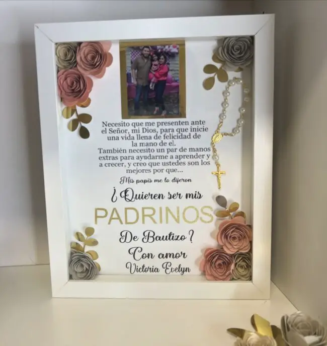 Baptism Keepsake for Godparents