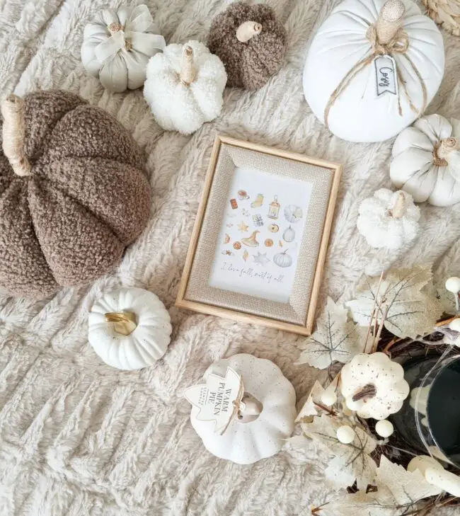 Soft and Plush Pumpkin-Inspired Decor