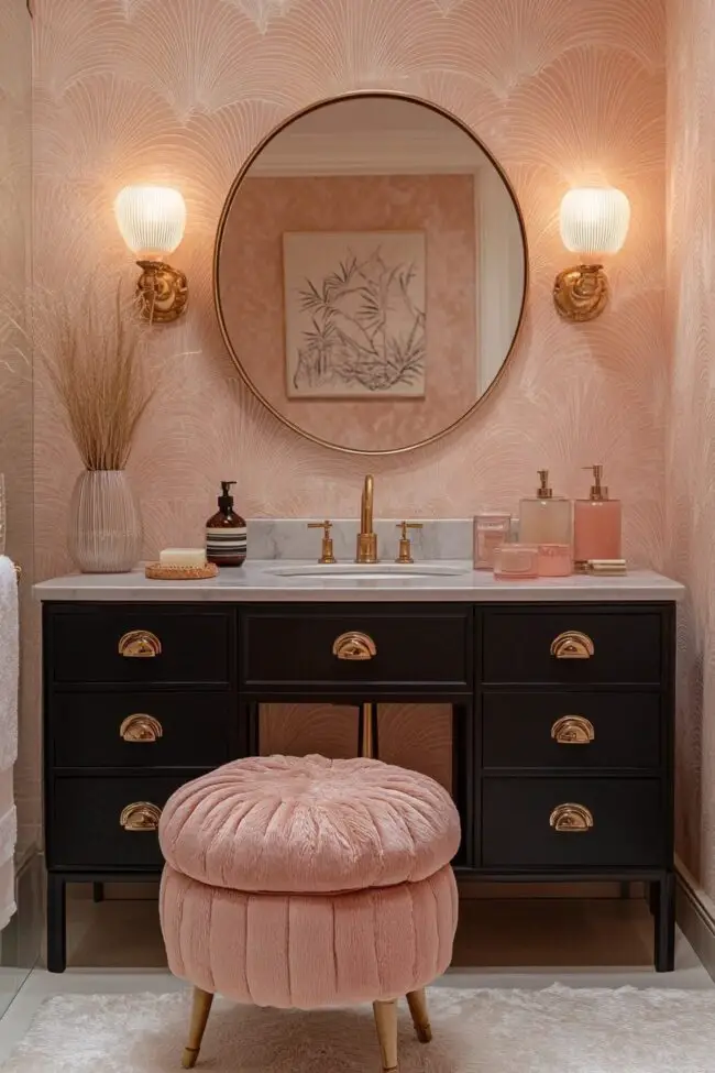 Refined Art Deco Bathroom Design