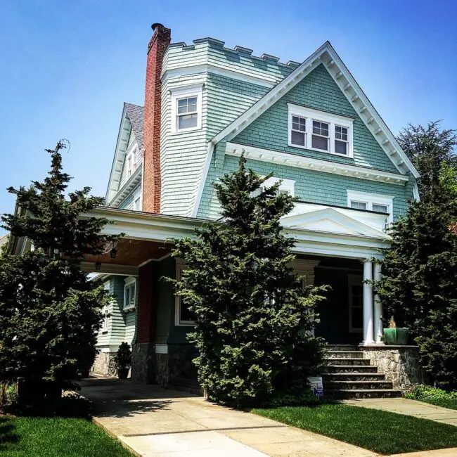 Coastal Vibe with Soft Green Shingles