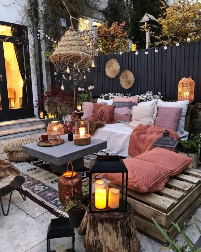 Boho Garden Escape with Candlelight