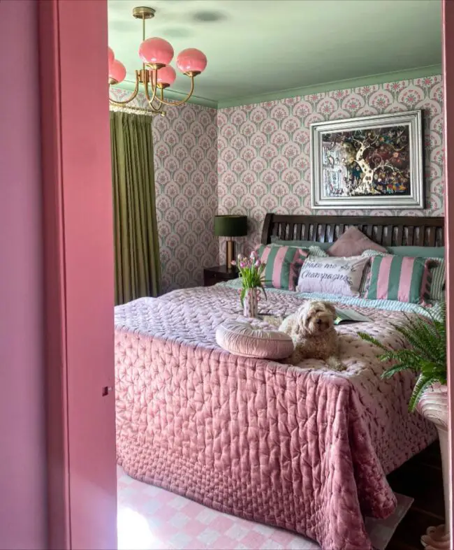 Feminine Charm with Lush Pink Patterns