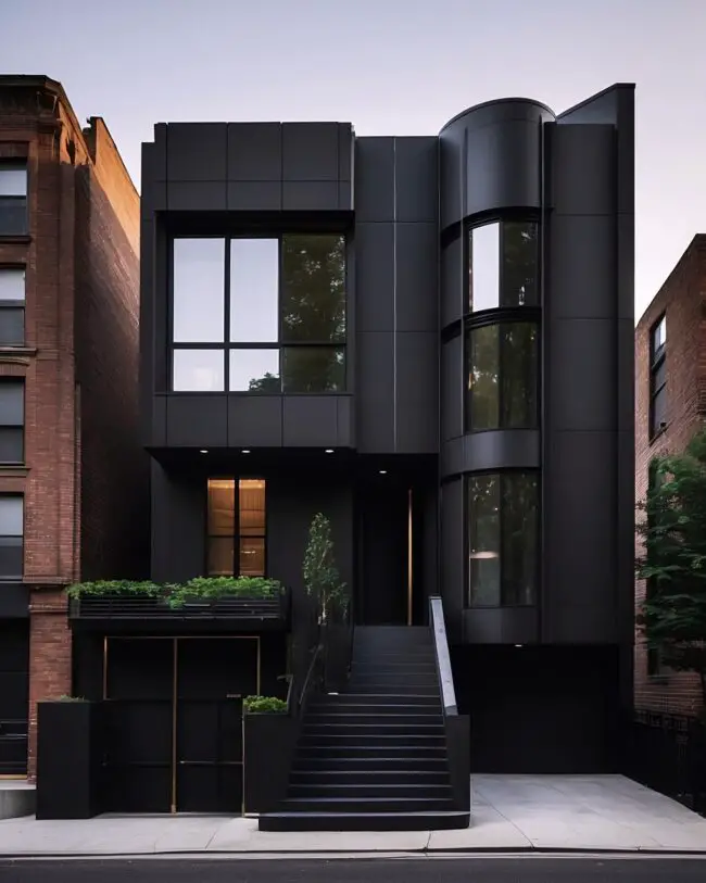 Bold Black Exterior for a Modern Edge