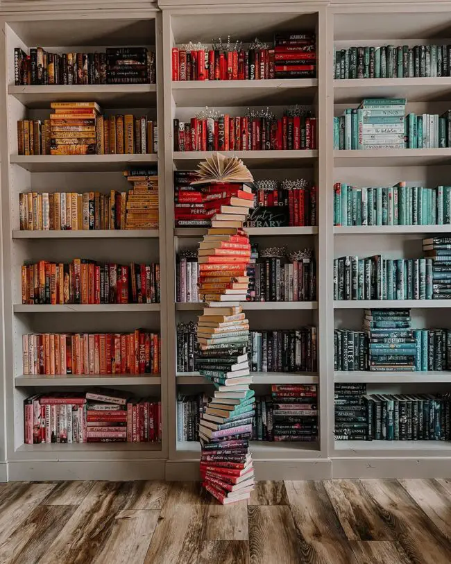 Color Spectrum Bookshelf