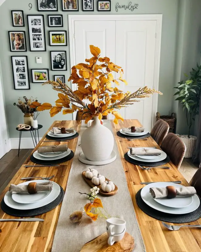 Autumn-Inspired Dining Table Decor