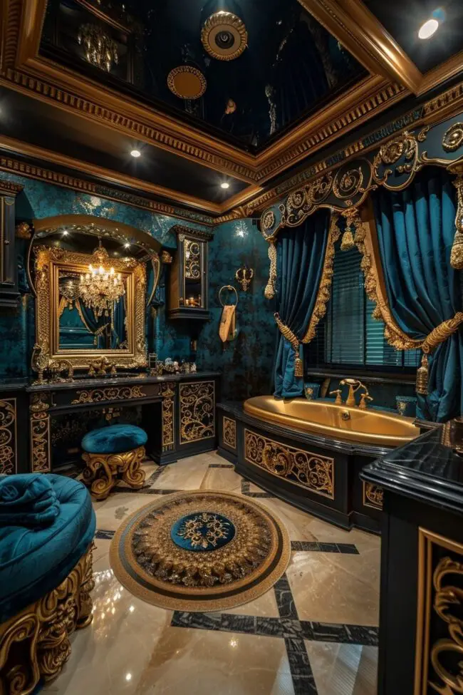 Opulent Golden Intricate Design