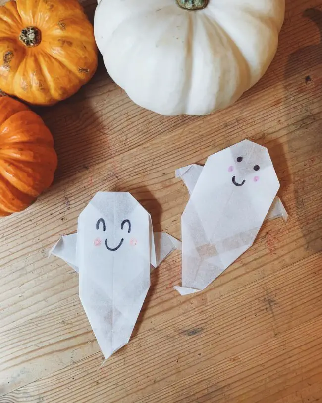 Origami Ghosts for a Delicate Touch