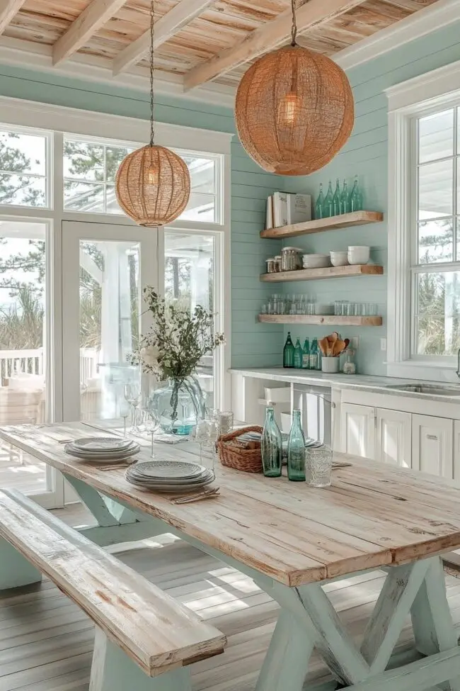 Beachy Bohemian Kitchen Atmosphere