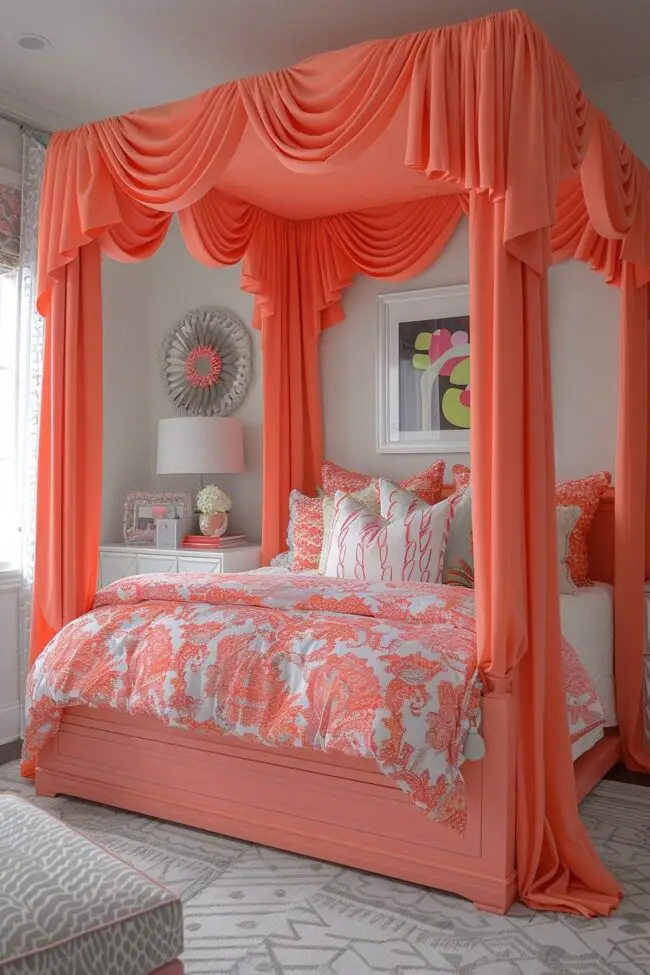 Bright Coral Oasis Retreat