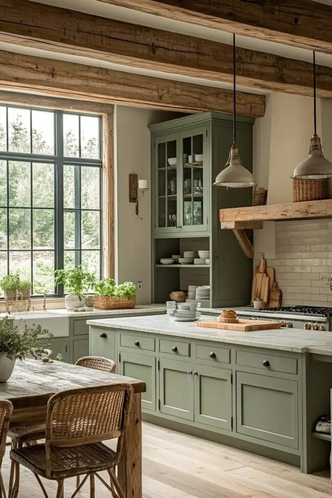 Charming Contemporary Farmhouse Kitchen Design