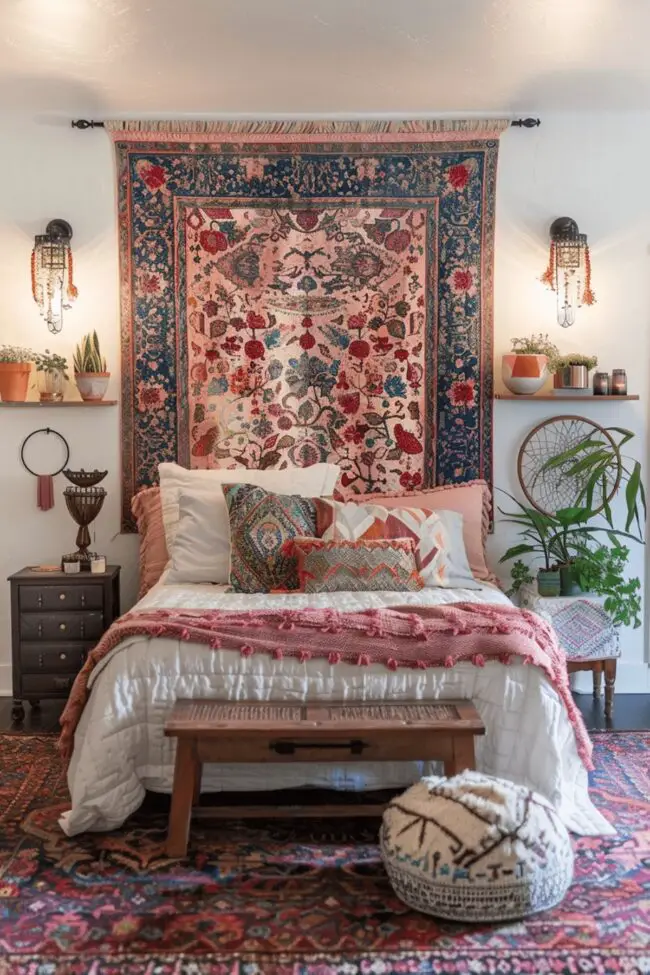 Charming Small Bedroom Bohemian Designs