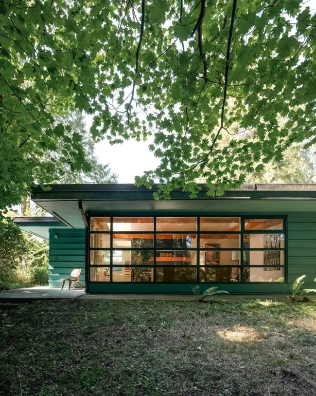 Mid-Century Modern with Greenery