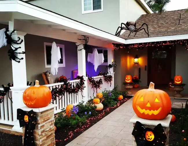 Haunted Porch Setup for a Sinister Entry