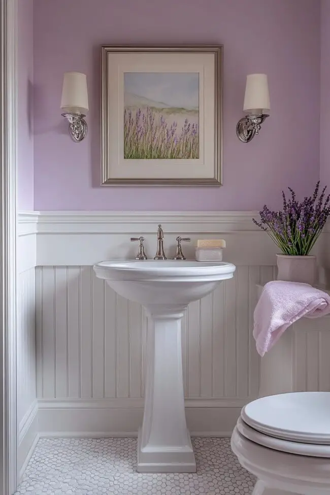 Charming Pastel Bathroom Retreat