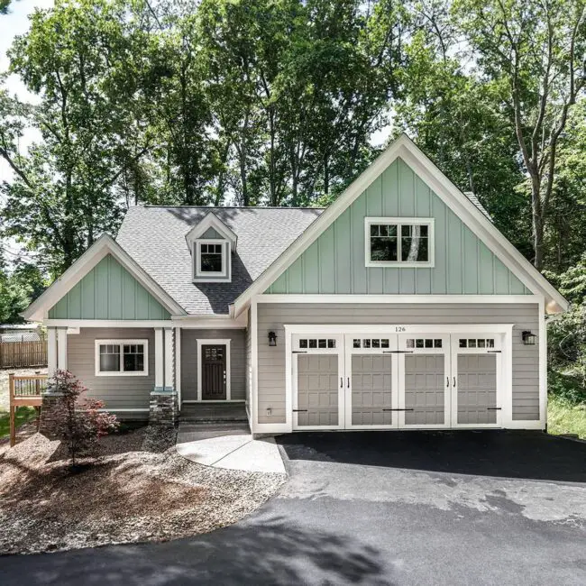 Two-Tone Cottage with Modern Garage Addition