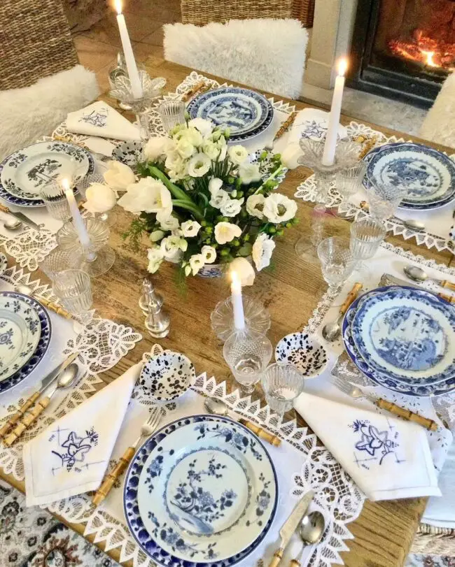 Classic Blue and White Delight