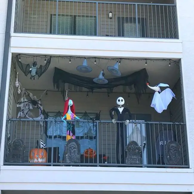 Nightmare Before Christmas-Inspired Balcony