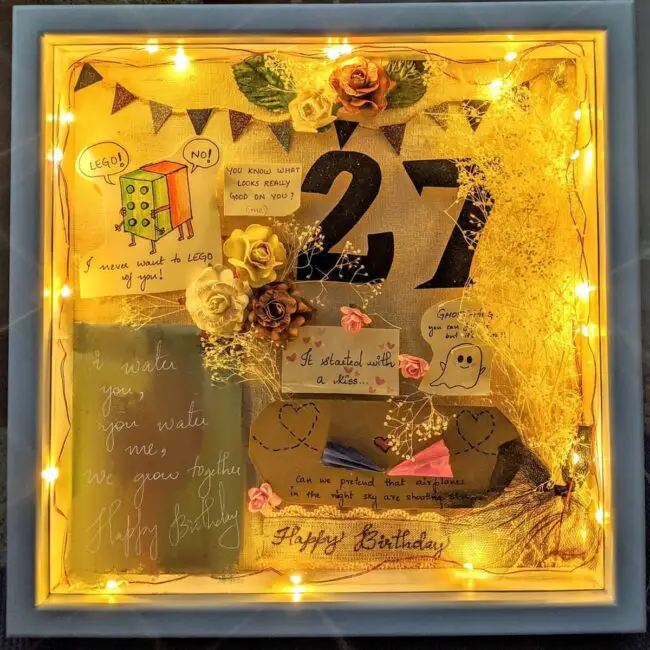 Light-Up Birthday Memory Frame