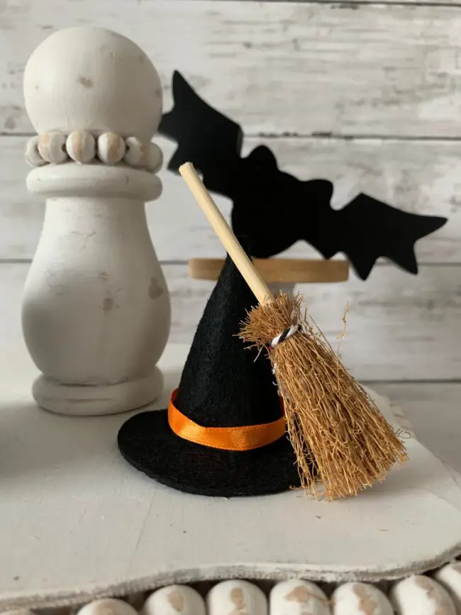 Mini Witch Hat and Broom for Your Decor