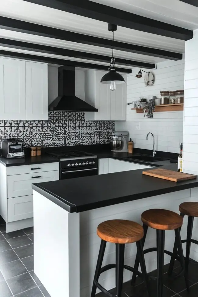 Striking Black and White Design Fusion