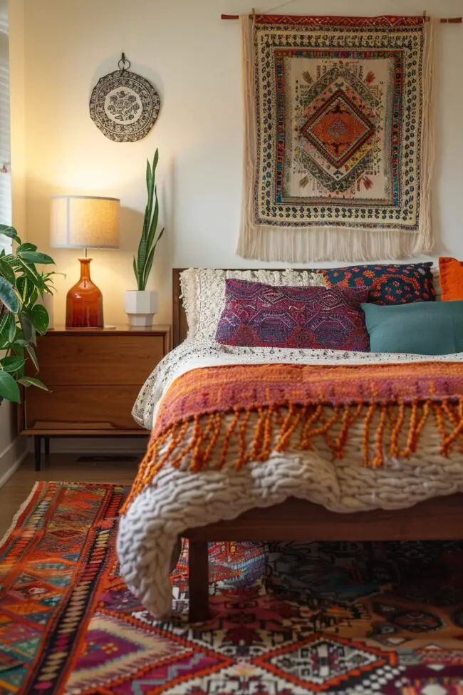 Trendy Small Bedroom Boho Designs