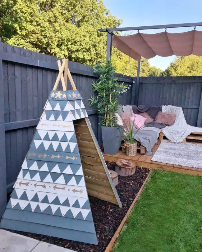 Triangle Teepee for a Cozy Play Escape