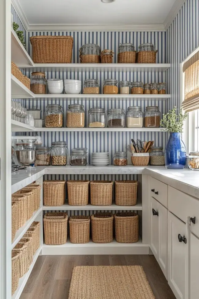 Chic Striped Storage Solutions