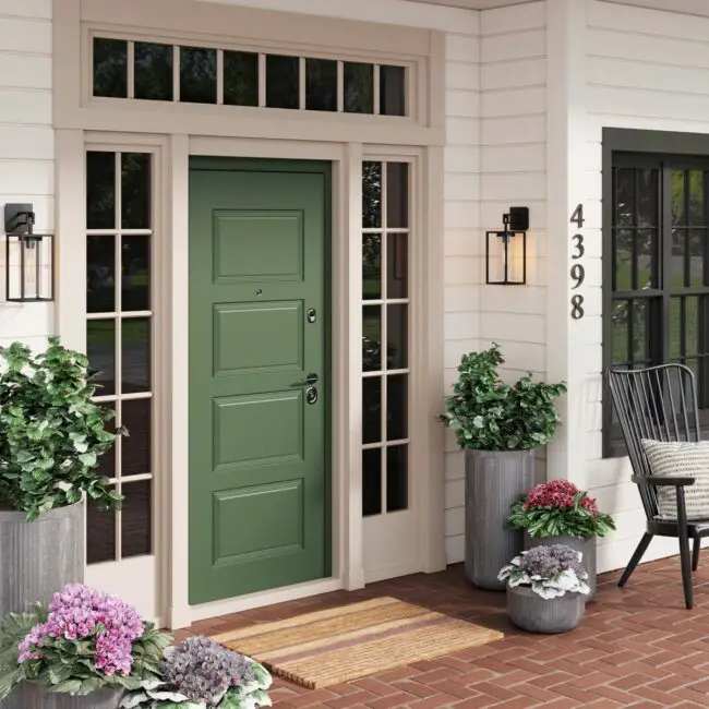 Soft Green Door for Subtle Elegance