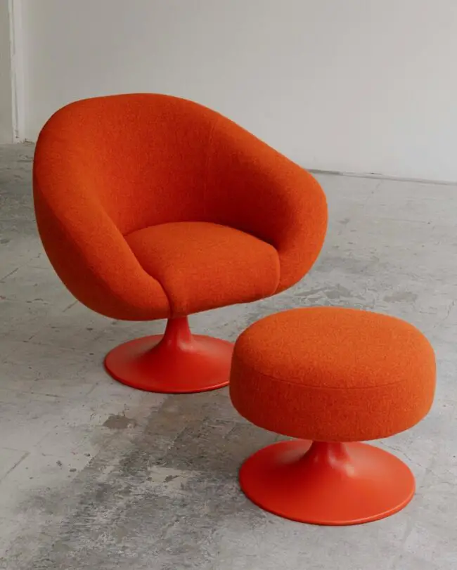 Retro Chic with Orange Twist