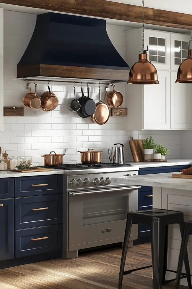 Must-Have Colors for a Classic Coastal Preppy Kitchen