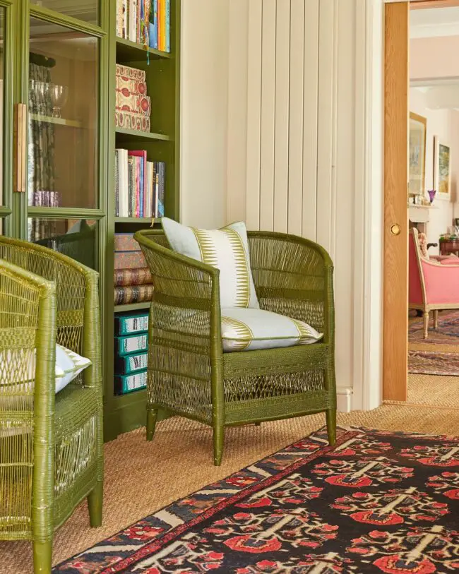 Wicker Elegance in a Cozy Conservatory