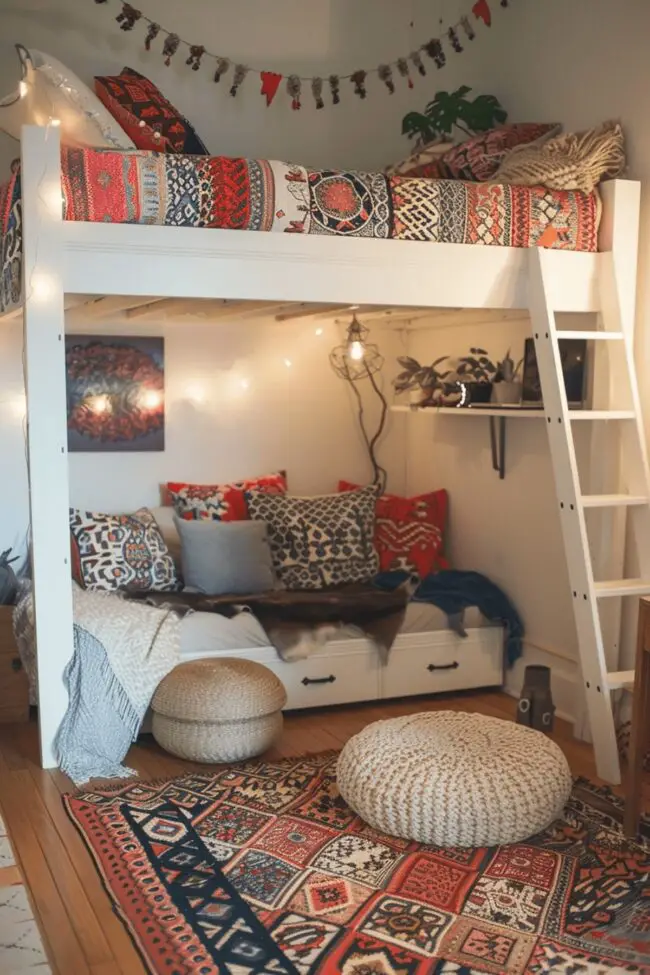 Maximize Small Bedrooms with Bohemian Style