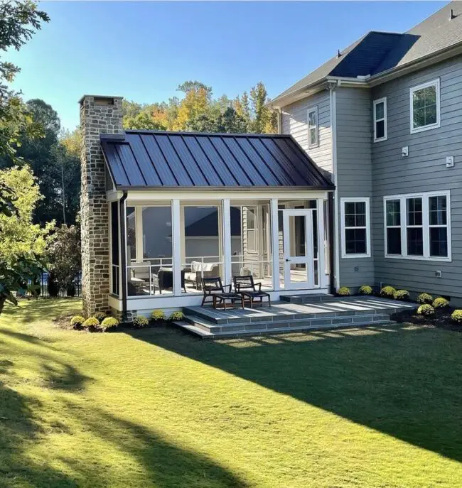 Modern Sunroom with Sleek Lines