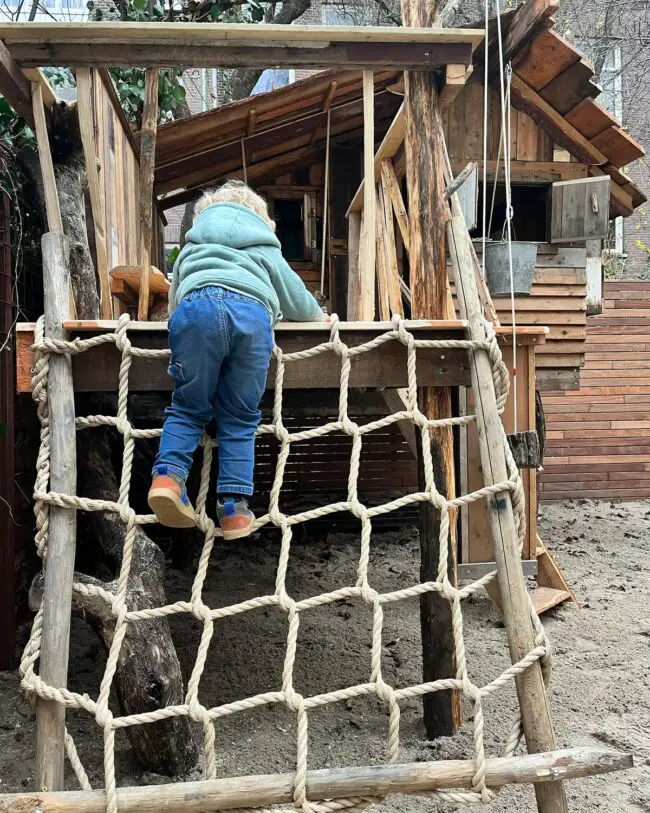 Rustic Playground-Themed Treehouse