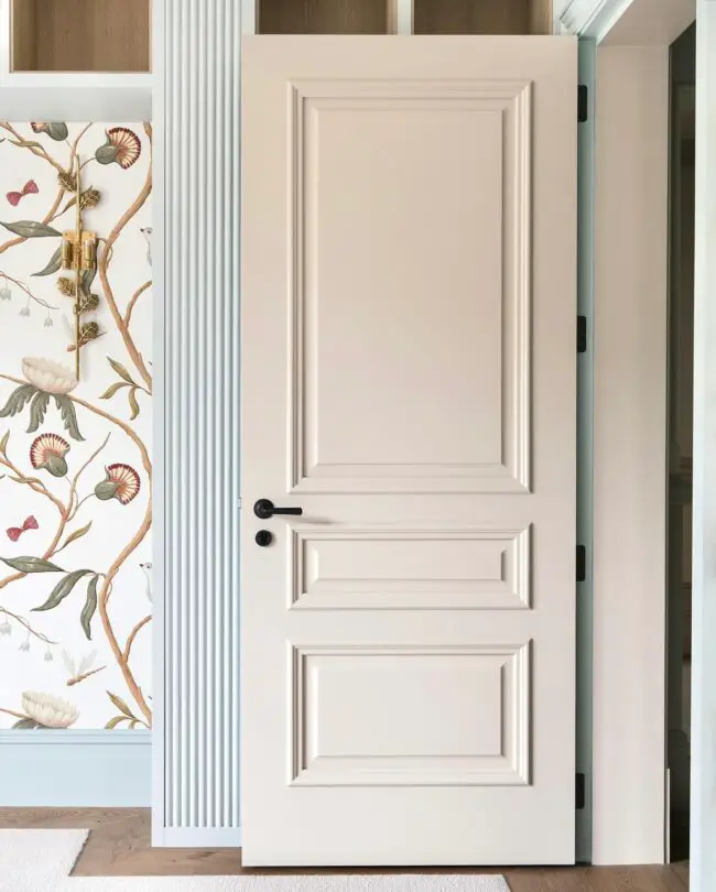 Timeless White Door with Classic Trim