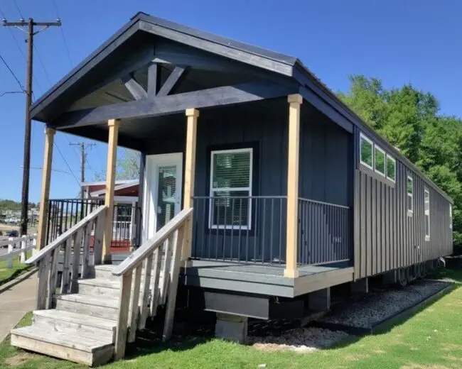 Contemporary Cabin with Covered Porch