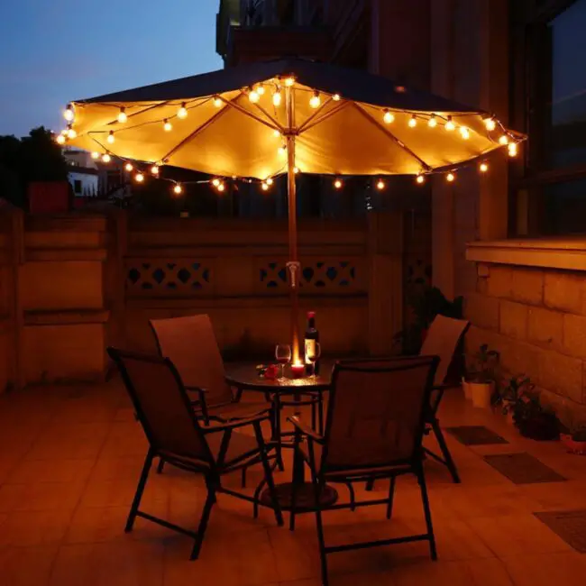 Umbrella Stars Above the Patio