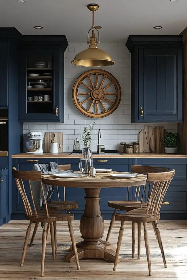 Mixing Coastal Preppy with Other Kitchen Styles