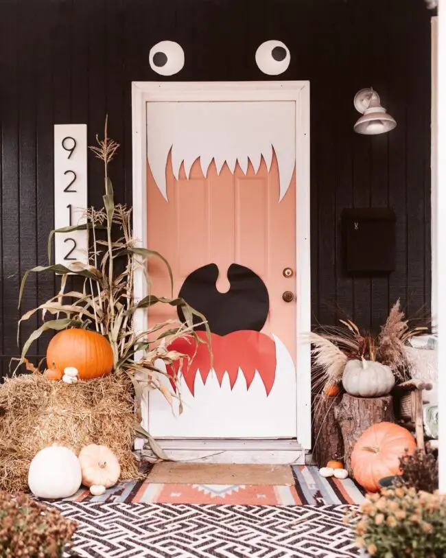 Monster-Themed Door Display