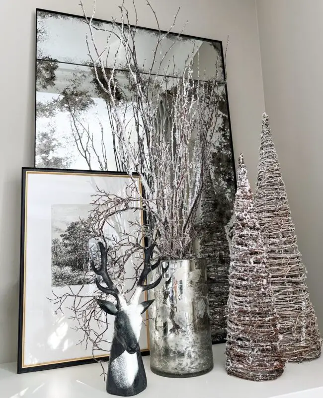 Winter Enchantment with Icy Branches