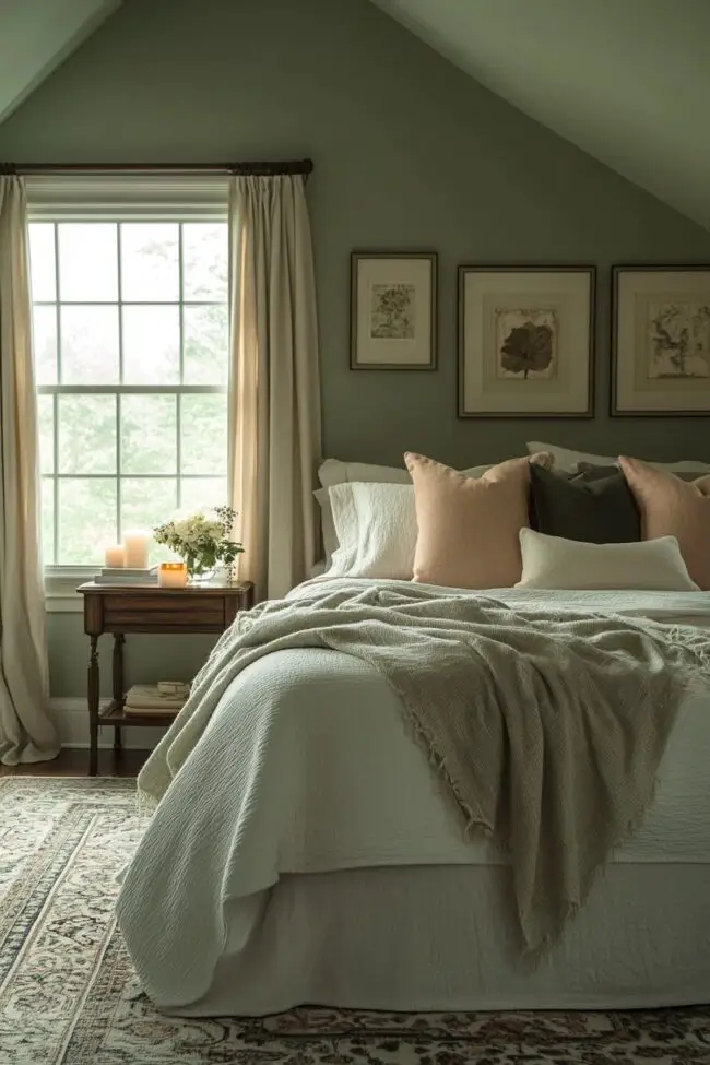 Best Color Combinations to Pair with Sage Green in a Farmhouse Bedroom