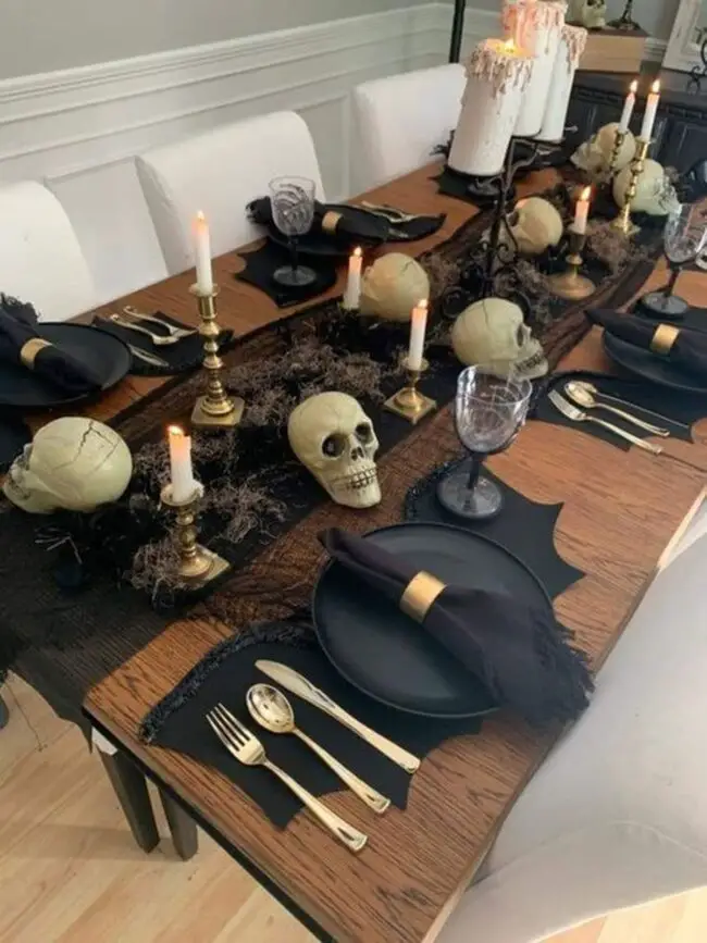 Skull-Inspired Tablescape