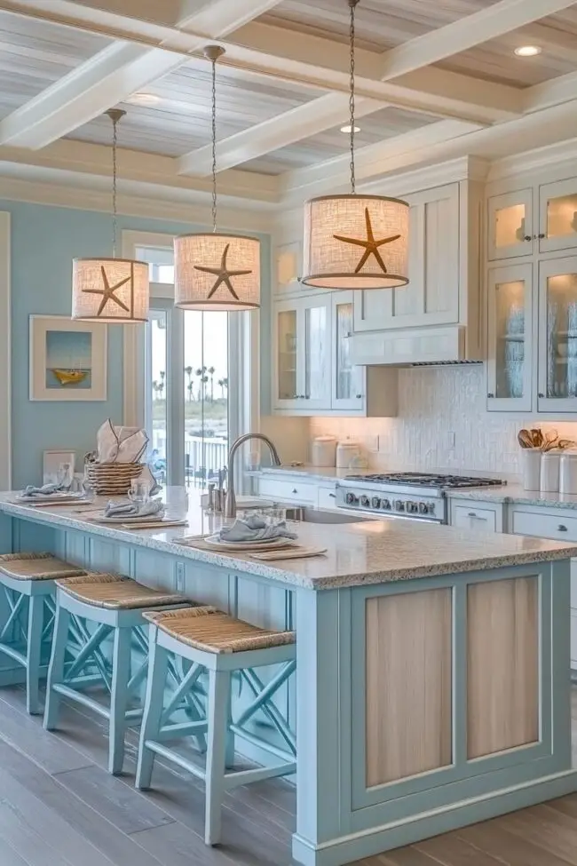 Starfish Inspired Kitchen Retreat