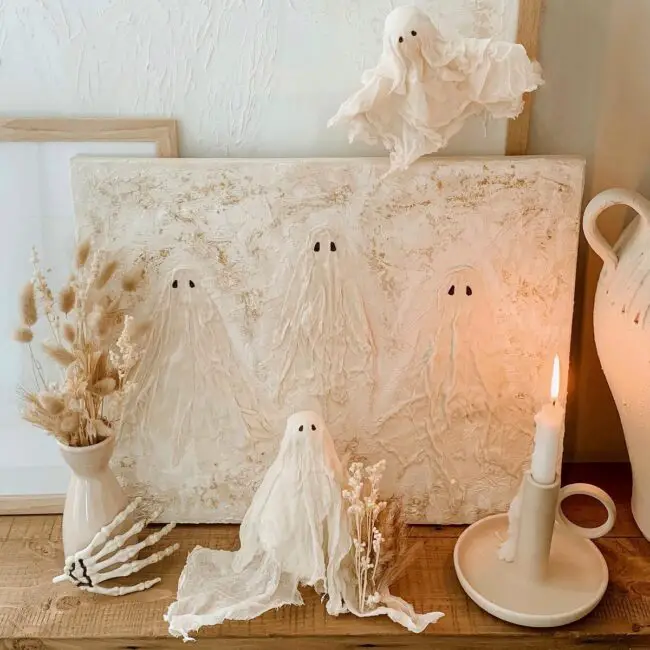 Enchanting Ghost Art on Canvas