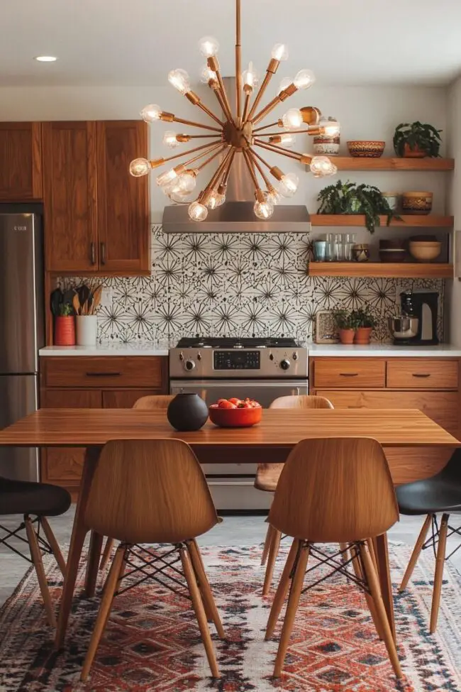 Retro Bohemian Kitchen Design Ideas