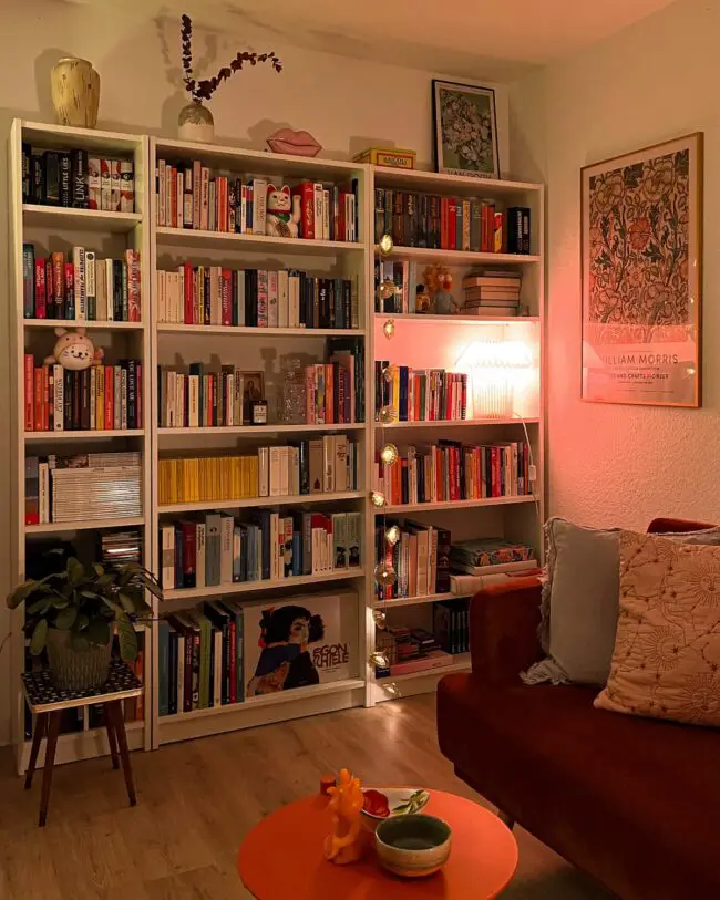 Warm and Inviting Literary Nook