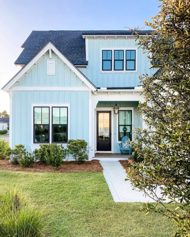 Coastal Cottage in Gentle Blue