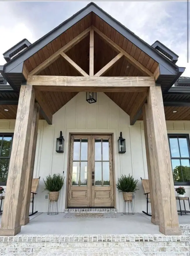 Rustic-Modern Fusion Porch