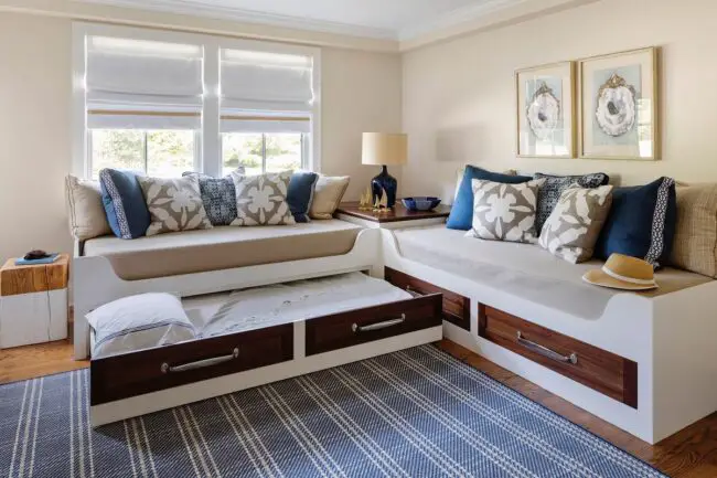 Nautical-Inspired Trundle Bed