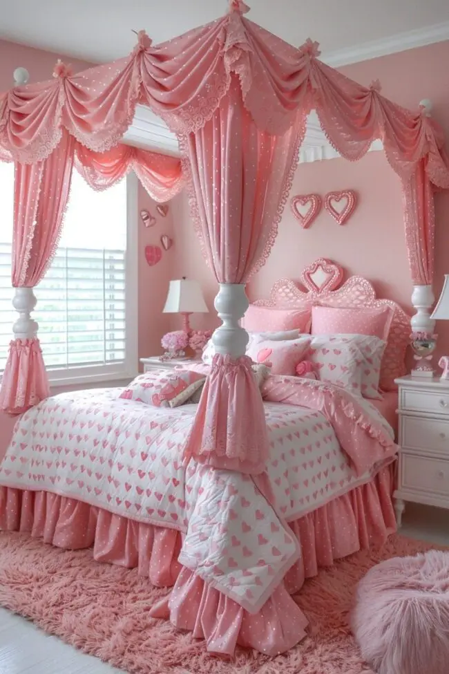 Romantic Canopy Inspired by Hearts